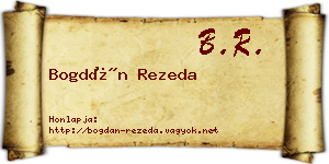 Bogdán Rezeda névjegykártya